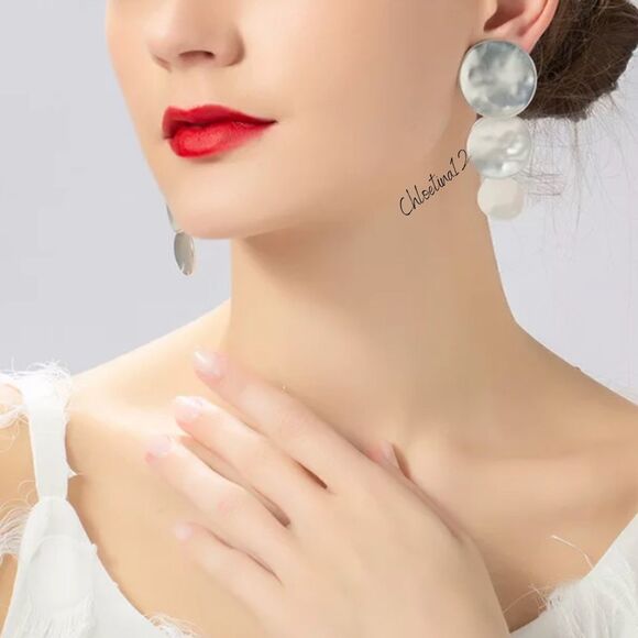 NEW Clip On Dangle Drop Earrings - Picture 8 of 10